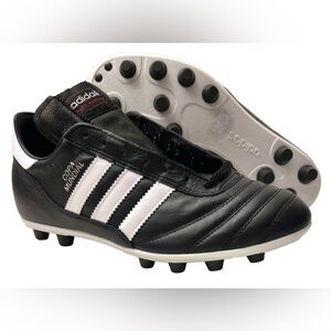 Adidas Copa Mundial Leather Black White Soccer Cleats 015110 Men's Size 8